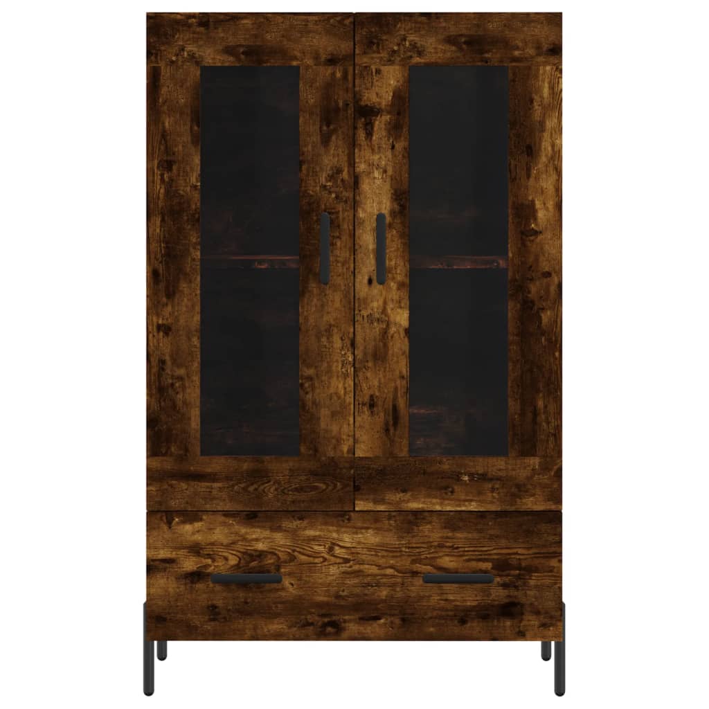 Highboard Smoked Oak 69.5x31x115 cm Engineered Wood