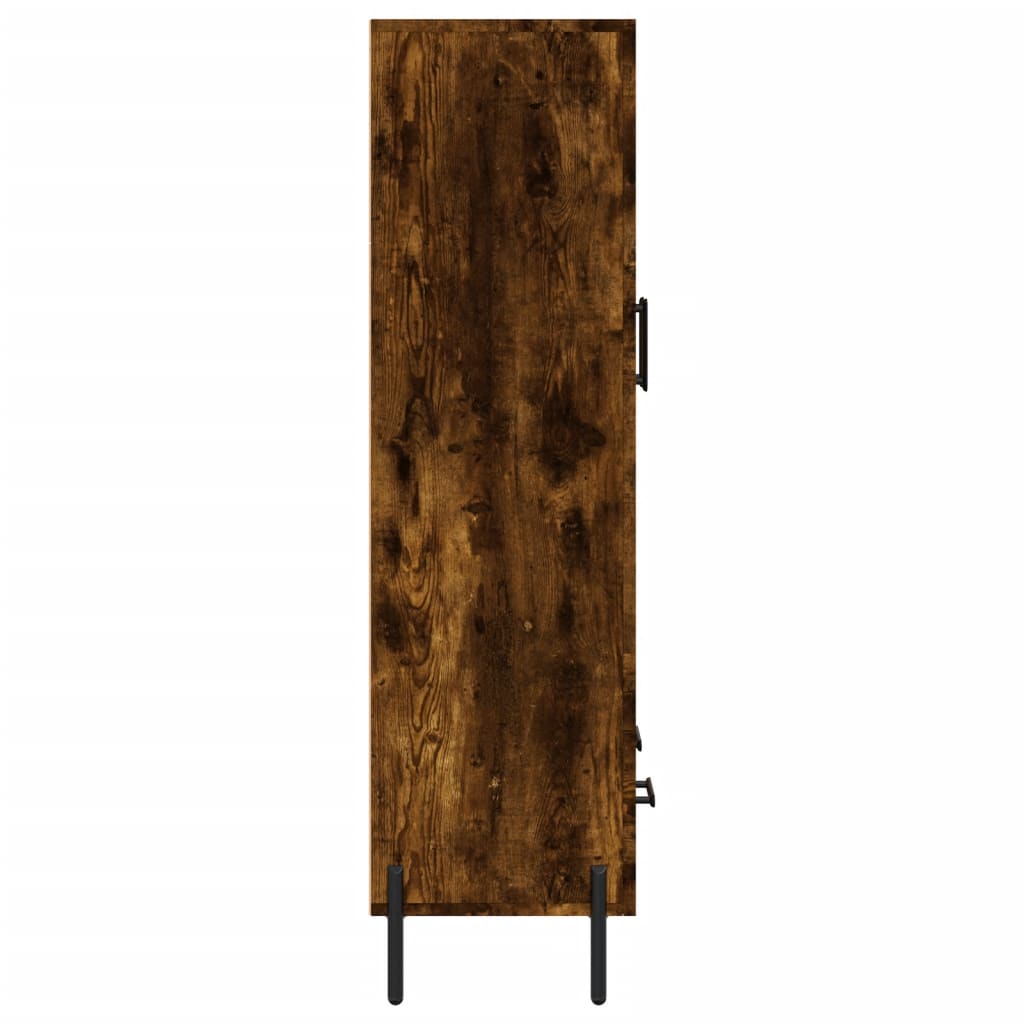 Highboard Smoked Oak 69.5x31x115 cm Engineered Wood