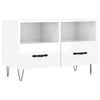 TV Cabinet High Gloss White 80x36x50 cm Engineered Wood