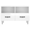 TV Cabinet High Gloss White 80x36x50 cm Engineered Wood