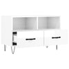 TV Cabinet High Gloss White 80x36x50 cm Engineered Wood