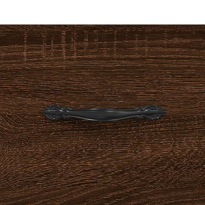 TV Cabinet Brown Oak 80x36x50 cm Engineered Wood
