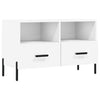 TV Cabinet White 80x36x50 cm Engineered Wood