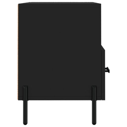 TV Cabinet Black 80x36x50 cm Engineered Wood