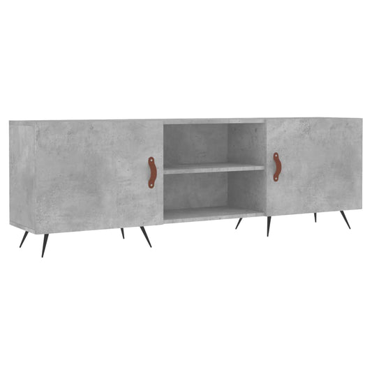TV Cabinet Concrete Grey 150x30x50 cm Engineered Wood