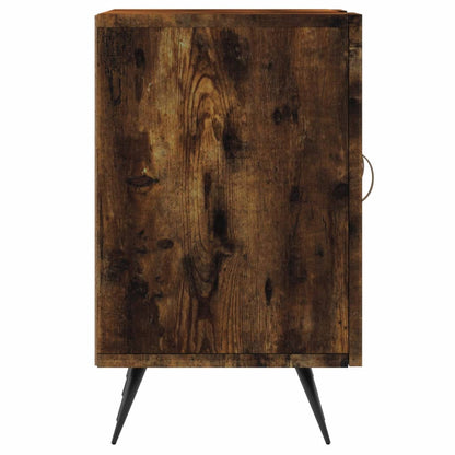 TV Cabinet Smoked Oak 150x30x50 cm Engineered Wood