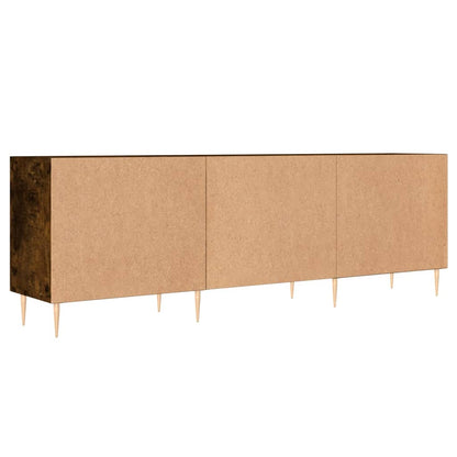 TV Cabinet Smoked Oak 150x30x50 cm Engineered Wood