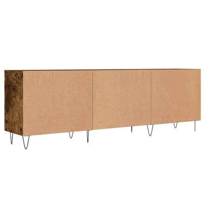 TV Cabinet Smoked Oak 150x30x50 cm Engineered Wood