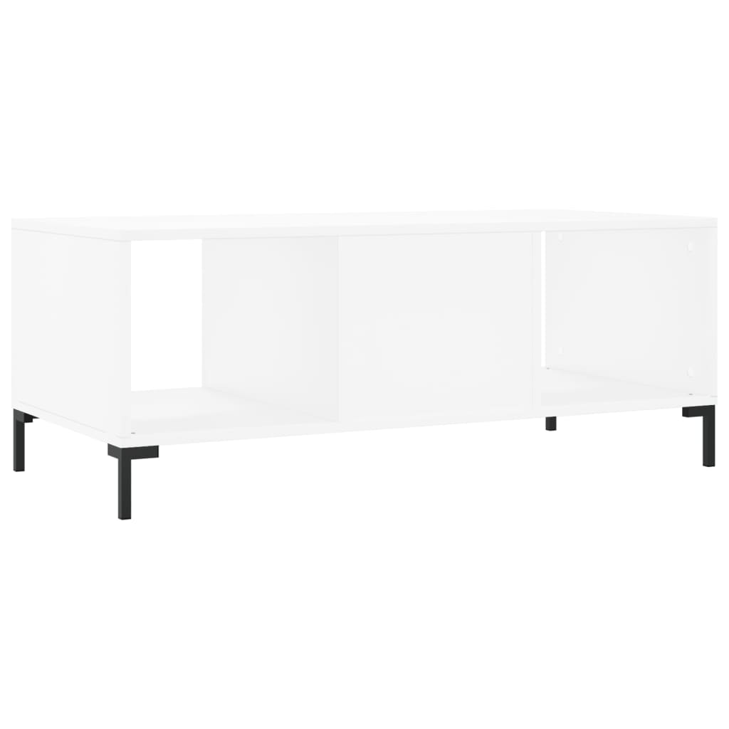 Coffee Table White 102x50x40 cm Engineered Wood