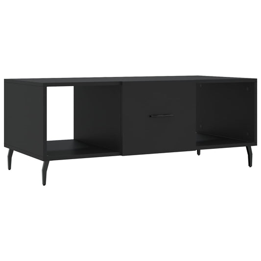 Coffee Table Black 102x50x40 cm Engineered Wood