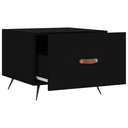 Coffee Tables 2 pcs Black 50x50x40 cm Engineered Wood