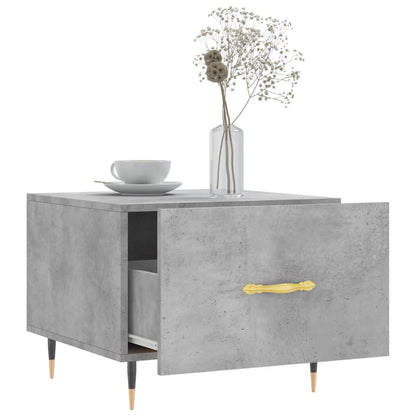 Coffee Tables 2 pcs Concrete Grey 50x50x40 cm Engineered Wood