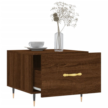 Coffee Tables 2 pcs Brown Oak 50x50x40 cm Engineered Wood