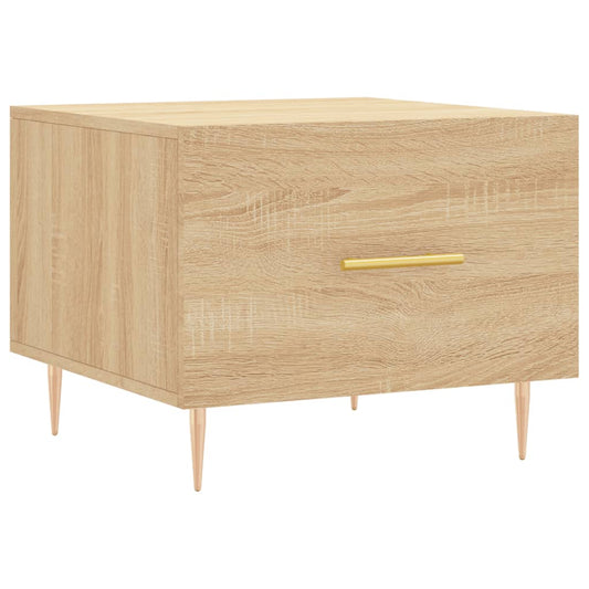 Coffee Table Sonoma Oak 50x50x40 cm Engineered Wood