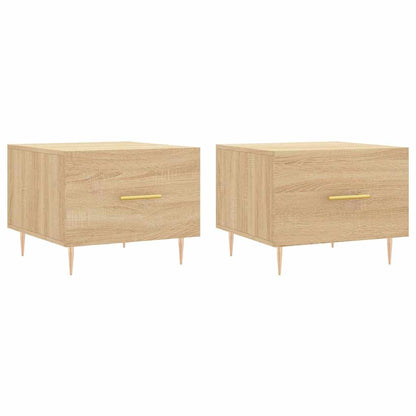 Coffee Tables 2 pcs Sonoma Oak 50x50x40 cm Engineered Wood