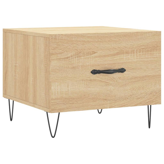 Coffee Table Sonoma Oak 50x50x40 cm Engineered Wood