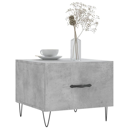 Coffee Tables 2 pcs Concrete Grey 50x50x40 cm Engineered Wood