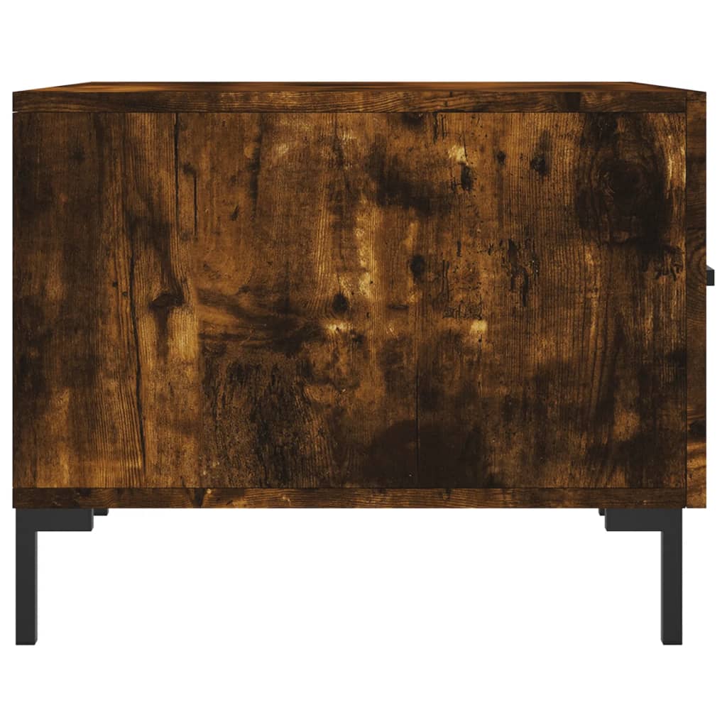 Coffee Tables 2 pcs Smoked Oak 50x50x40 cm Engineered Wood