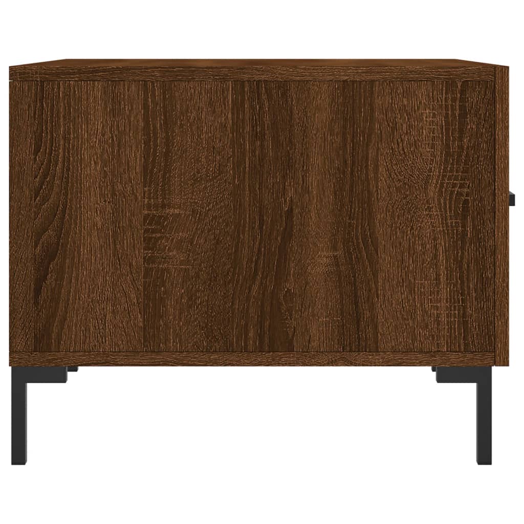 Coffee Table Brown Oak 50x50x40 cm Engineered Wood