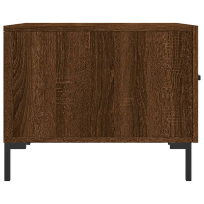 Coffee Table Brown Oak 50x50x40 cm Engineered Wood
