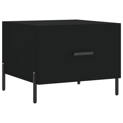 Coffee Table Black 50x50x40 cm Engineered Wood