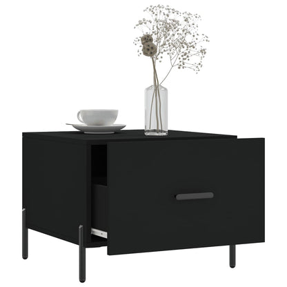 Coffee Tables 2 pcs Black 50x50x40 cm Engineered Wood