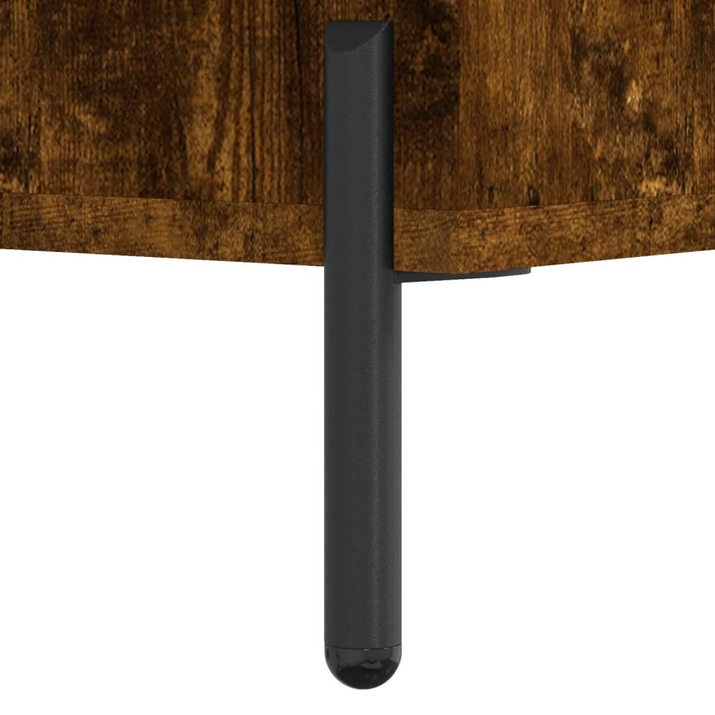 Coffee Tables 2 pcs Smoked Oak 50x50x40 cm Engineered Wood