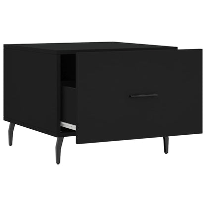 Coffee Tables 2 pcs Black 50x50x40 cm Engineered Wood