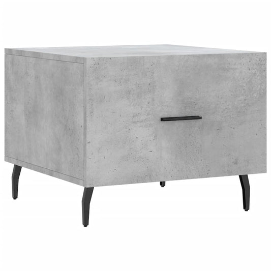 Coffee Table Concrete Grey 50x50x40 cm Engineered Wood
