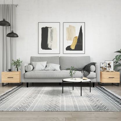 Coffee Tables 2 pcs Sonoma Oak 50x50x40 cm Engineered Wood