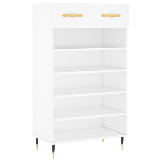 Shoe Cabinet White 60x35x105 cm Engineered Wood