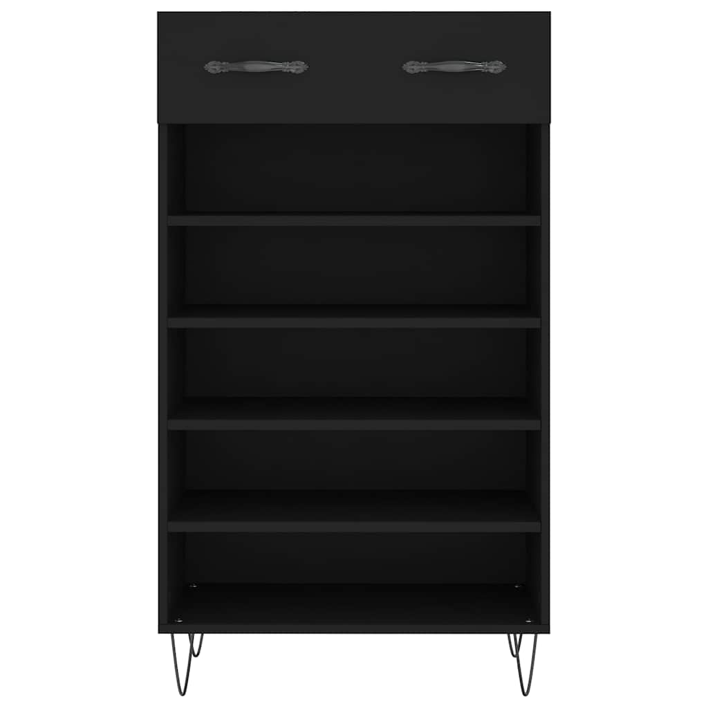 Shoe Cabinet Black 60x35x105 cm Engineered Wood