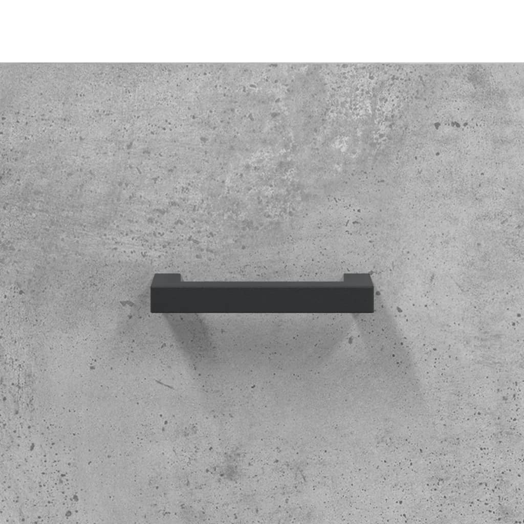 Shoe Cabinet Concrete Grey 60x35x105 cm Engineered Wood