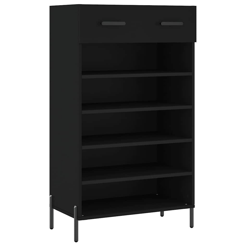 Shoe Cabinet | Black | Engineered wood, iron, zinc alloy | Medium