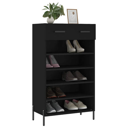 Shoe Cabinet | Black | Engineered wood, iron, zinc alloy | Medium