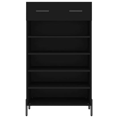Shoe Cabinet | Black | Engineered wood, iron, zinc alloy | Medium