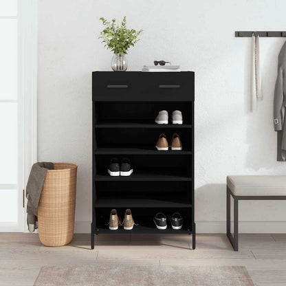 Shoe Cabinet | Black | Engineered wood, iron, zinc alloy | Medium