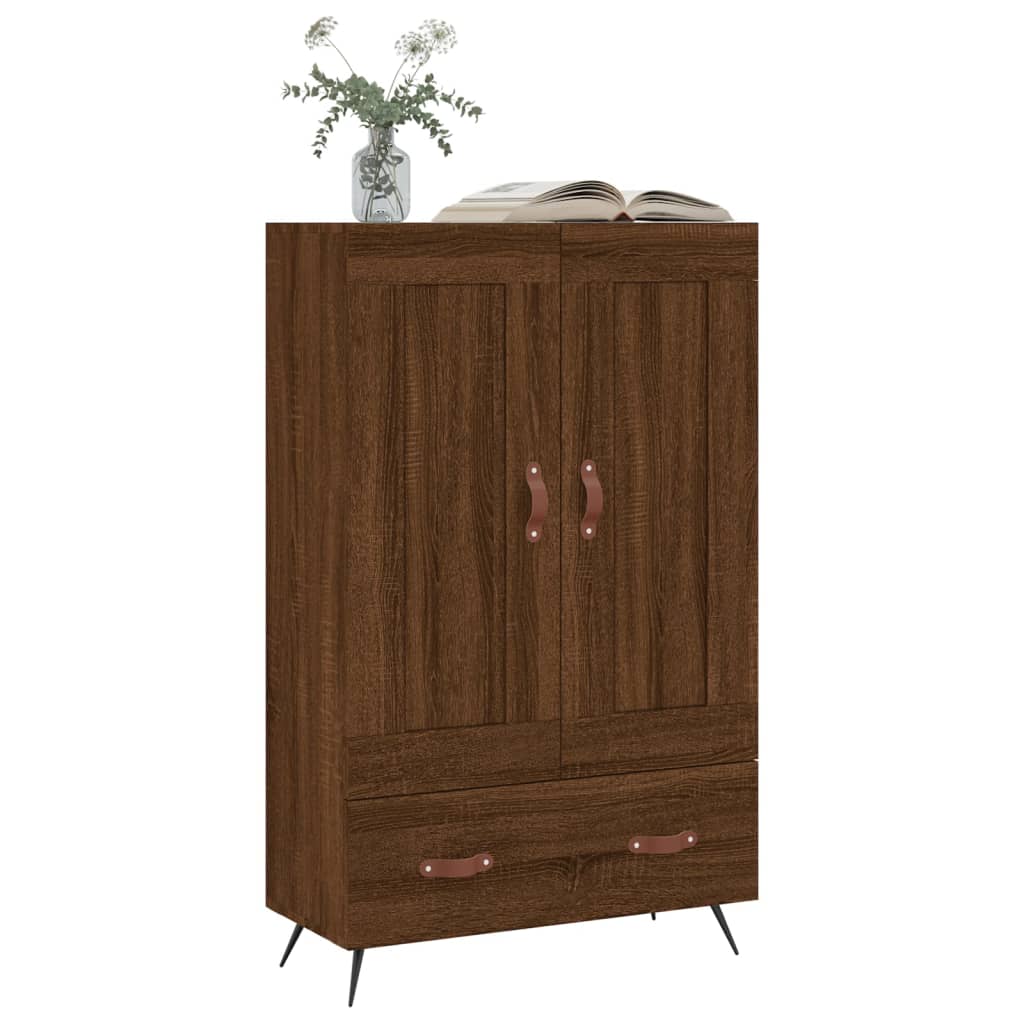 Highboard Brown Oak 69.5x31x115 cm Engineered Wood