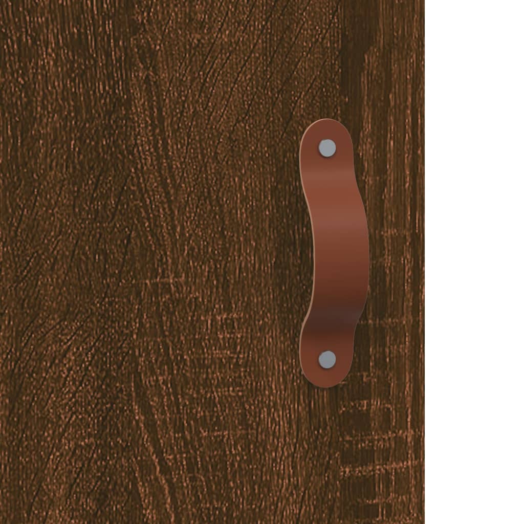 Highboard Brown Oak 69.5x31x115 cm Engineered Wood
