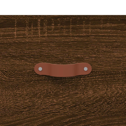 Highboard Brown Oak 69.5x31x115 cm Engineered Wood