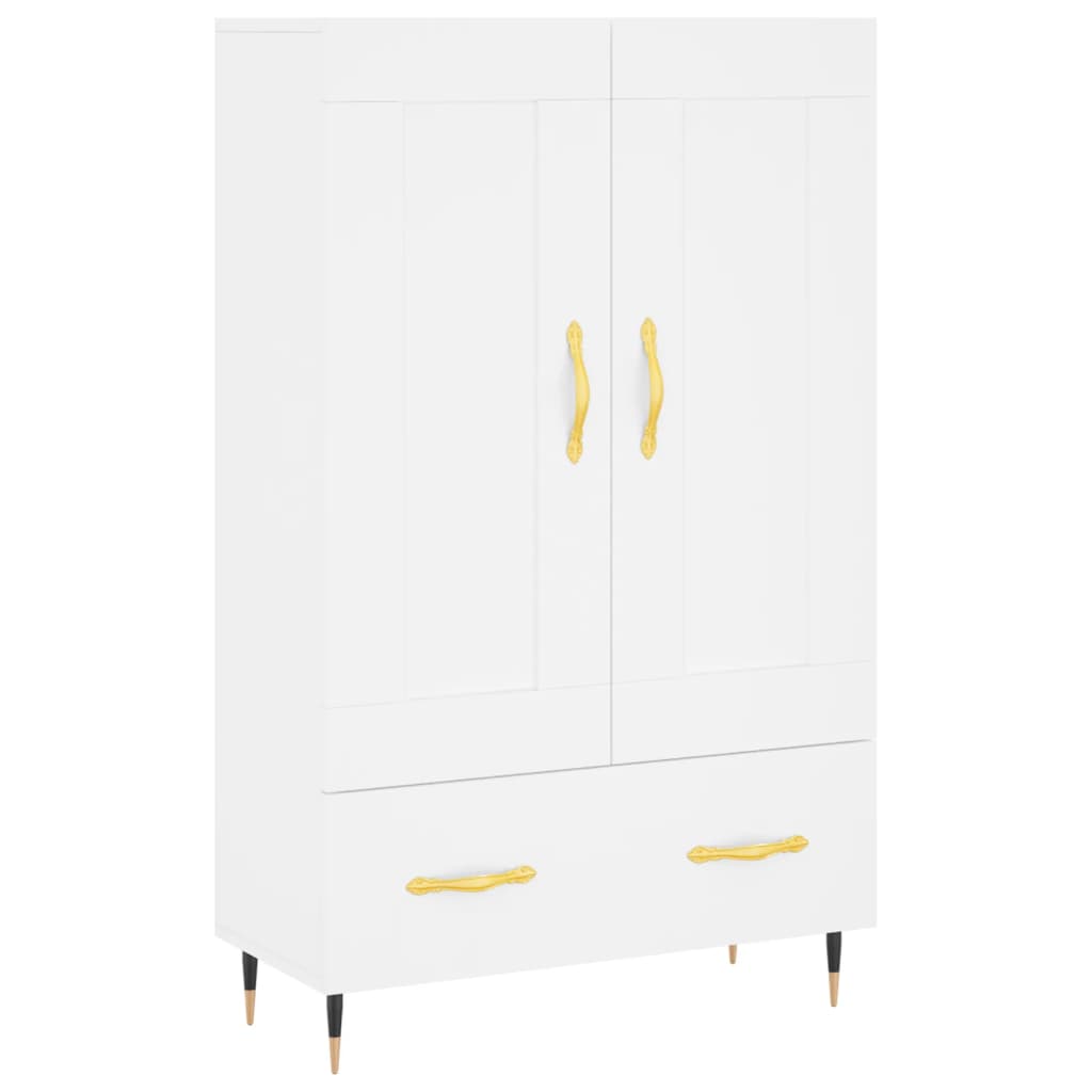 Highboard White 69.5x31x115 cm Engineered Wood