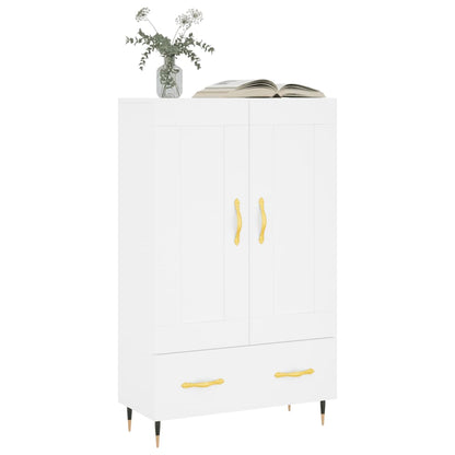 Highboard White 69.5x31x115 cm Engineered Wood