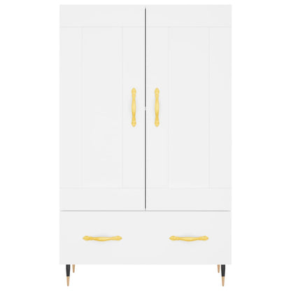 Highboard White 69.5x31x115 cm Engineered Wood