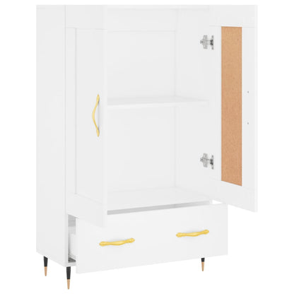 Highboard White 69.5x31x115 cm Engineered Wood