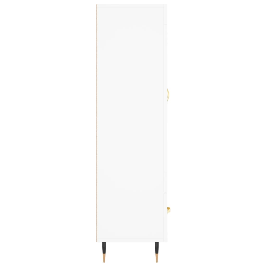 Highboard White 69.5x31x115 cm Engineered Wood