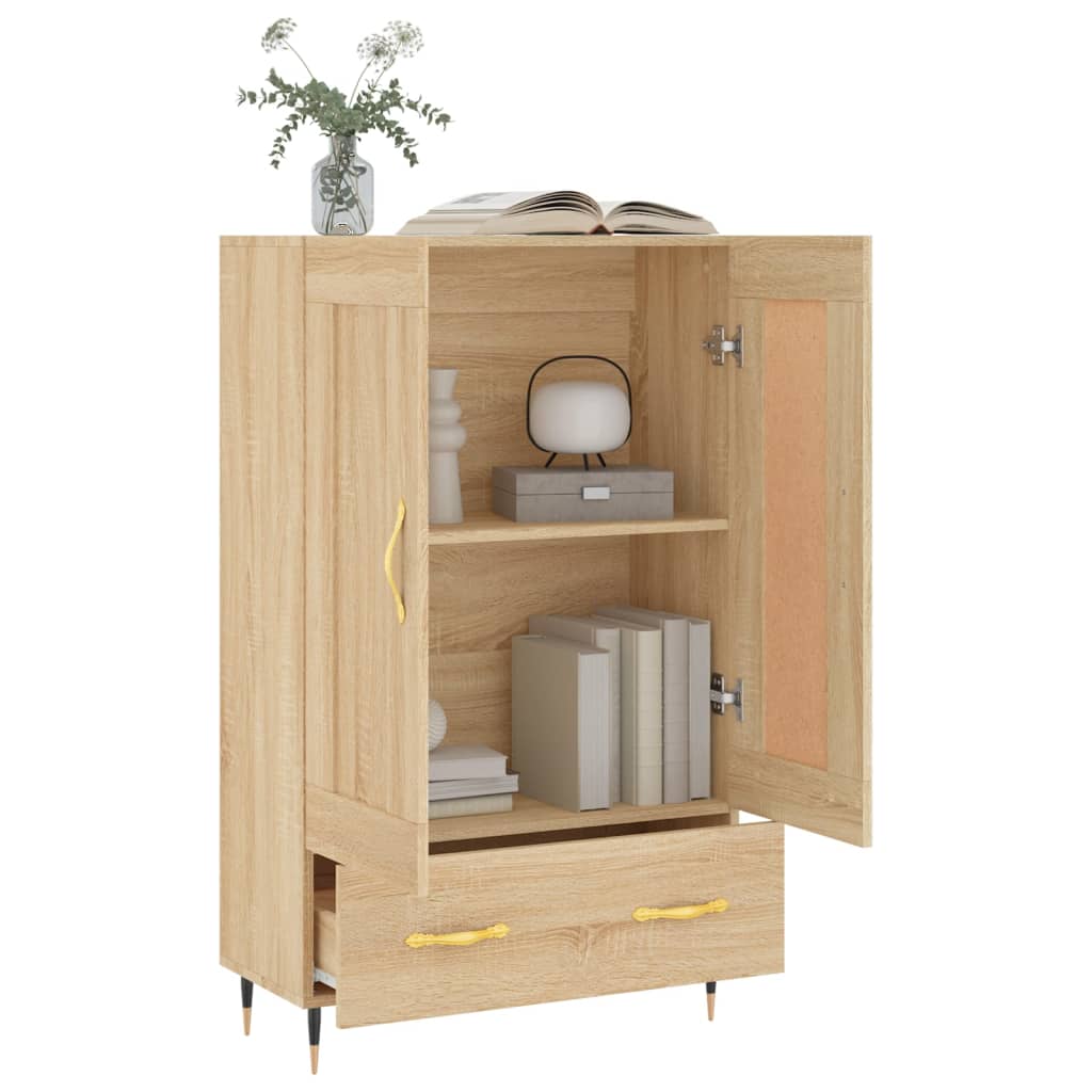 Highboard Sonoma Oak 69.5x31x115 cm Engineered Wood