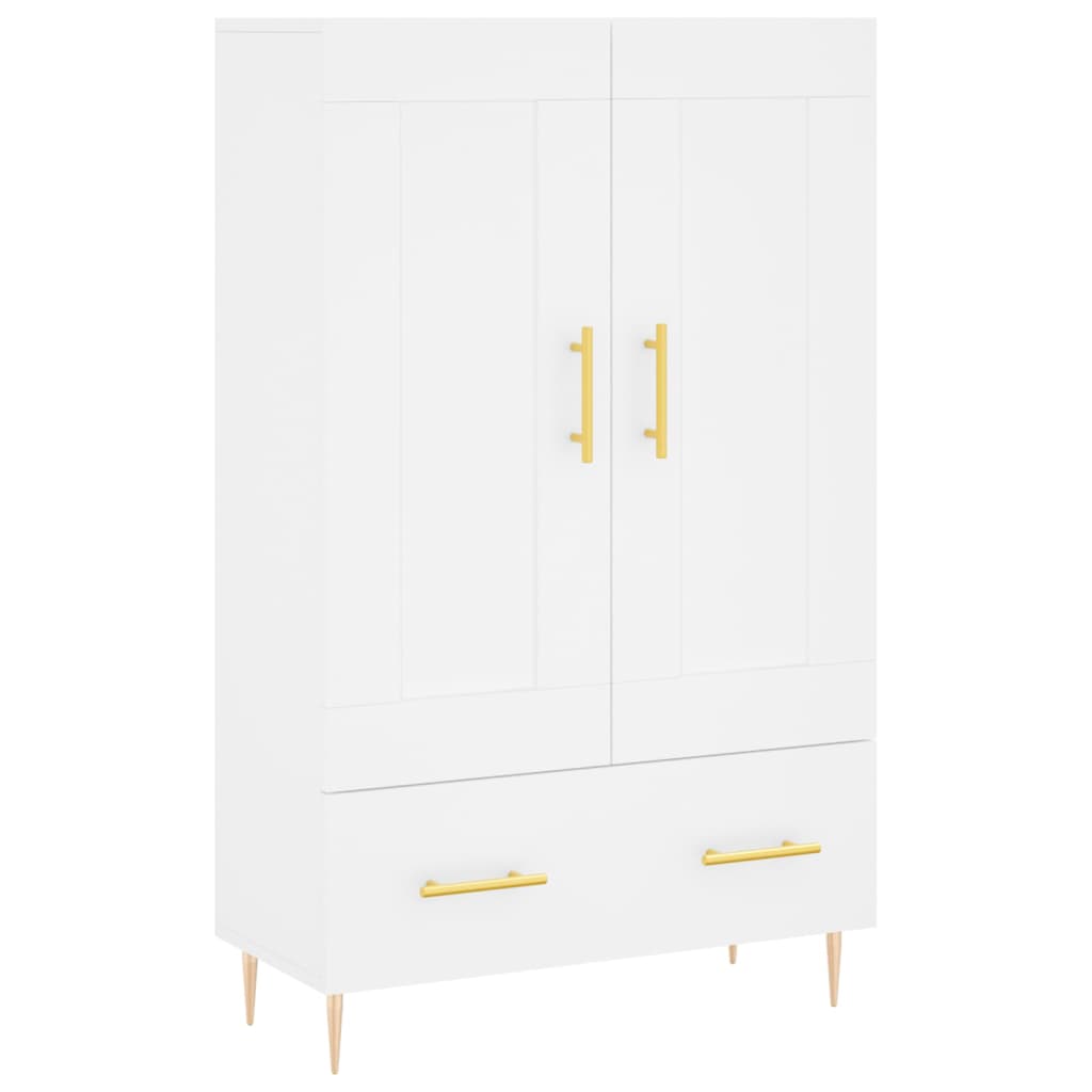 Highboard White 69.5x31x115 cm Engineered Wood