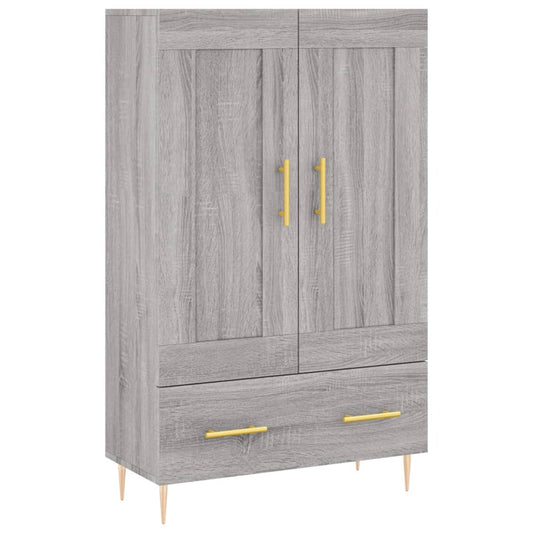 Highboard Grey Sonoma 69.5x31x115 cm Engineered Wood