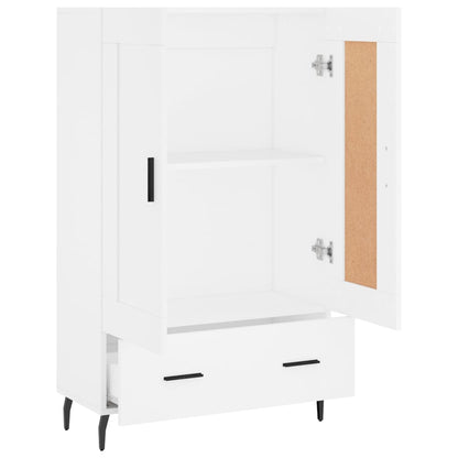 Highboard White 69.5x31x115 cm Engineered Wood