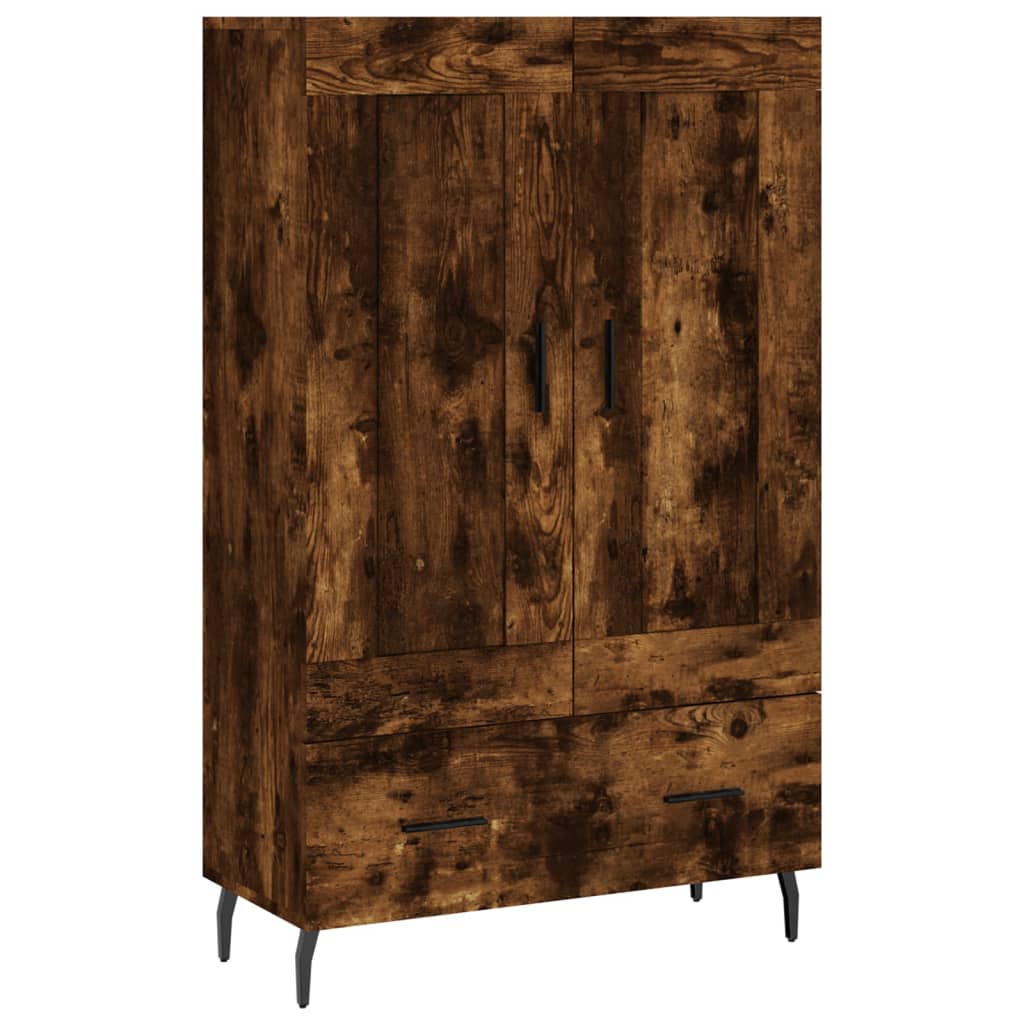 Highboard Smoked Oak 69.5x31x115 cm Engineered Wood